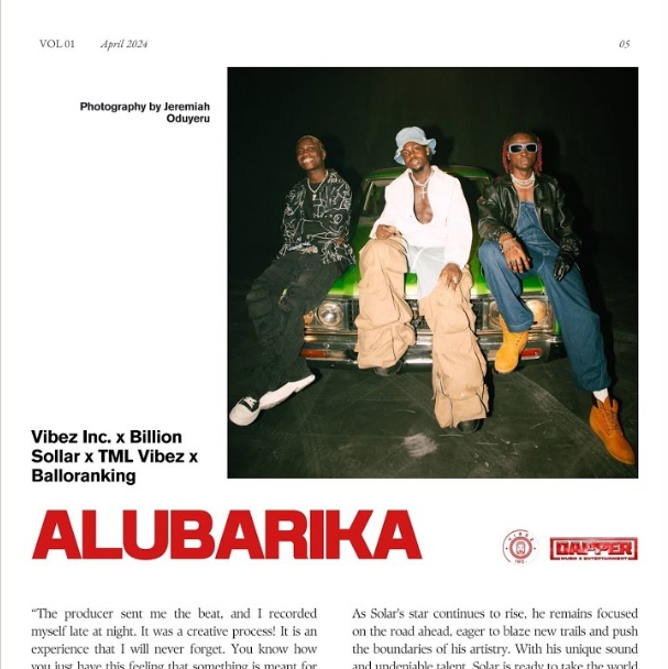 Vibez Inc Ft. Billion Solar, Tml Vibez & Balloranking – Alubarika